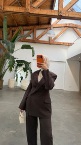 TAILORED DORIA BLAZER BROWN