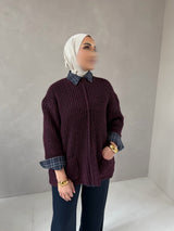 ALBANE SWEATER AUBERGINE