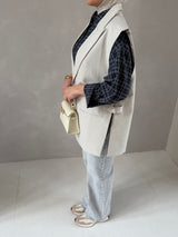 OVERSIZED GILET BEIGE