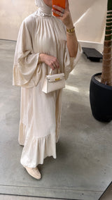 LINDA DRESS LIGHT BEIGE