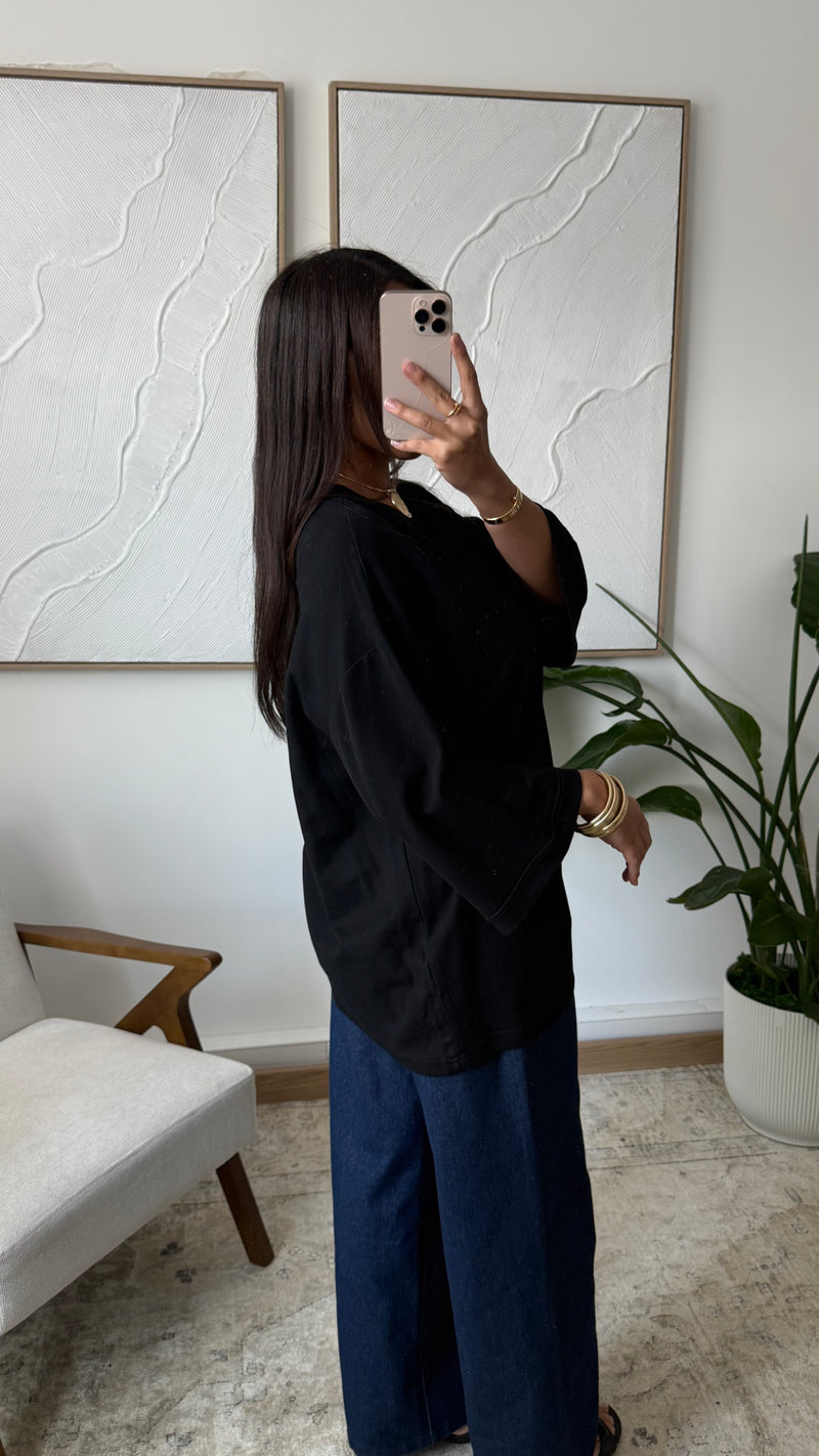 OVERSIZED SHIRT BLACK