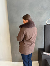 FAUX FUR COATBROWN