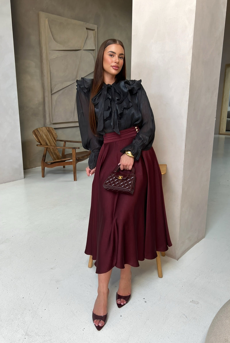 LARA SKIRT BORDEAUX