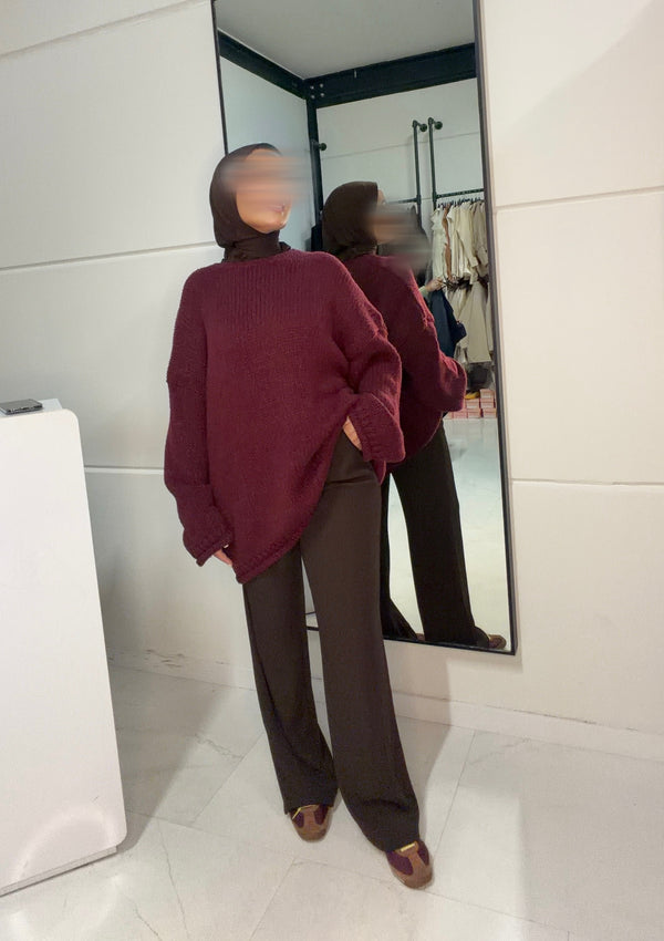 SORA SWEATER BORDEAUX