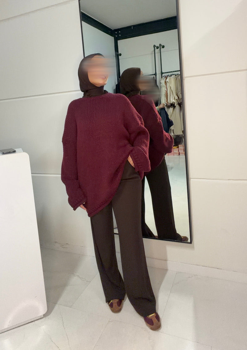 SORA SWEATER BORDEAUX