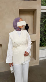 AMALIA GILET ECRU