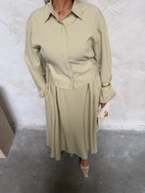 SKIRT & FITTED TOP SET GREEN
