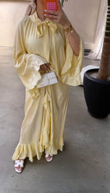 RUFFLE DRESS YELLOW