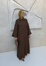 MARLY DRESS BROWN