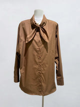 HANORA BLOUSE BROWN