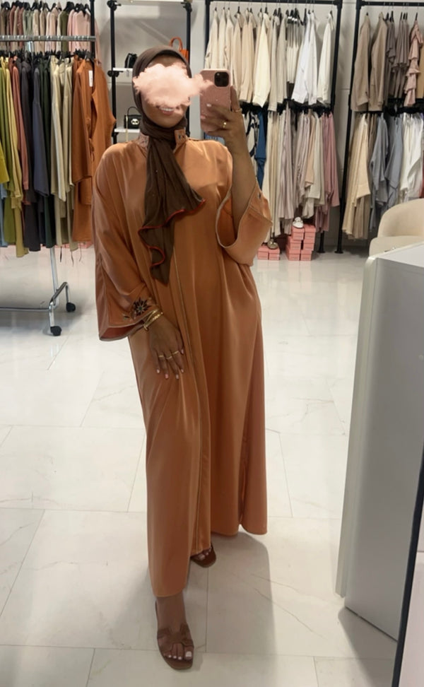 OVERSIZED ABAYA TERRACOTTA