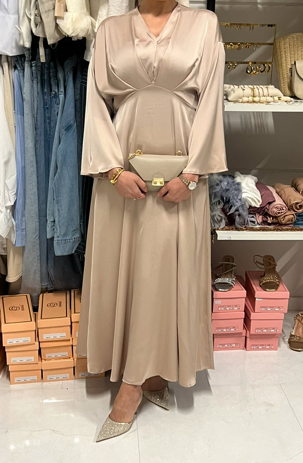 CLARA LONG DRESS BEIGE