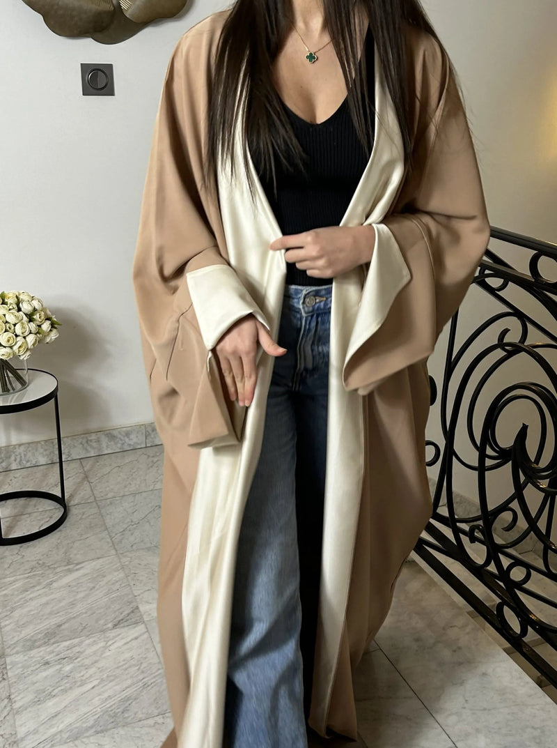 REVERSIBLE ABAYA KHALIJI  CAMEL