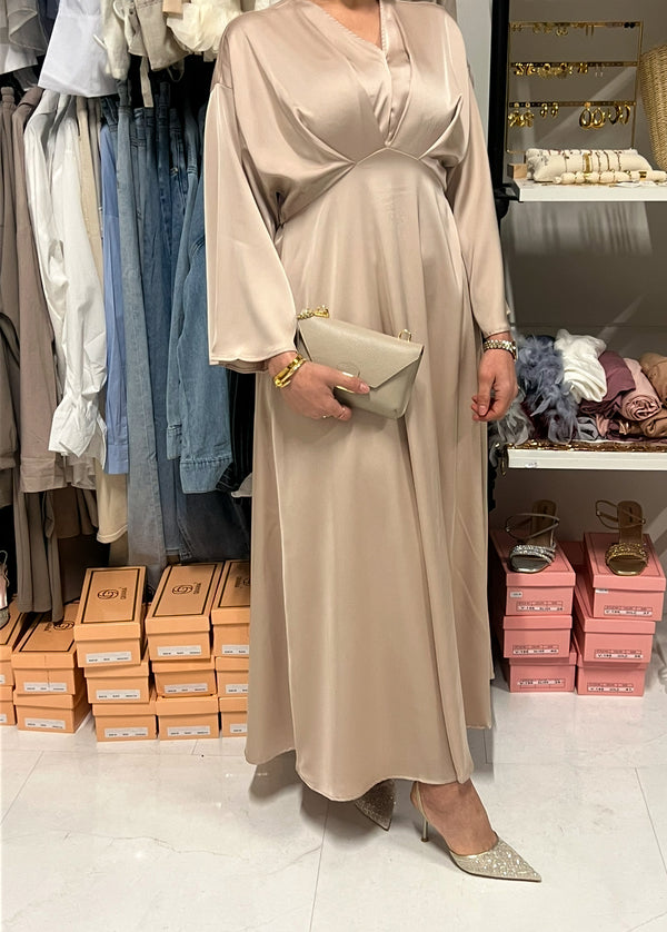 CLARA LONG DRESS BEIGE