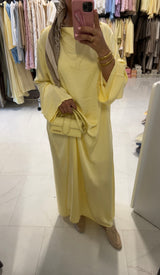 ABAYA NOOR BUTTER YELLOW