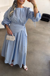 COTTON DRESS BLUE