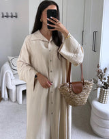 ALICIA OVERSIZED DRESS BEIGE