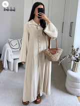 ALICIA OVERSIZED DRESS BEIGE