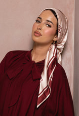 ANTI-SLIP SATIN SHAWL -BLUSH BURGUNDY