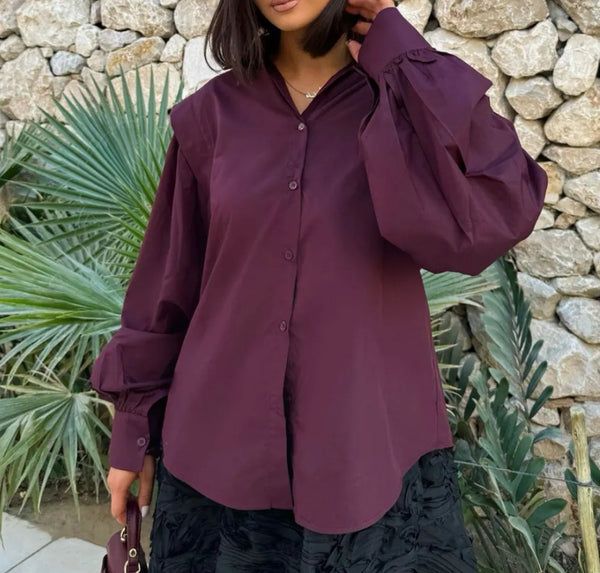 LÉNA BLOUSE BORDEAUX