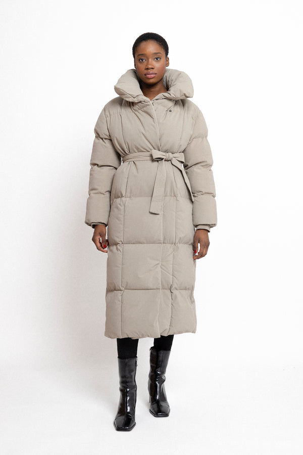 KARA PUFFER COAT TAUPE