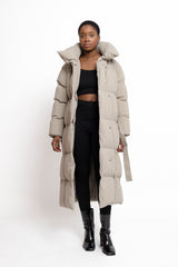 KARA PUFFER COAT TAUPE