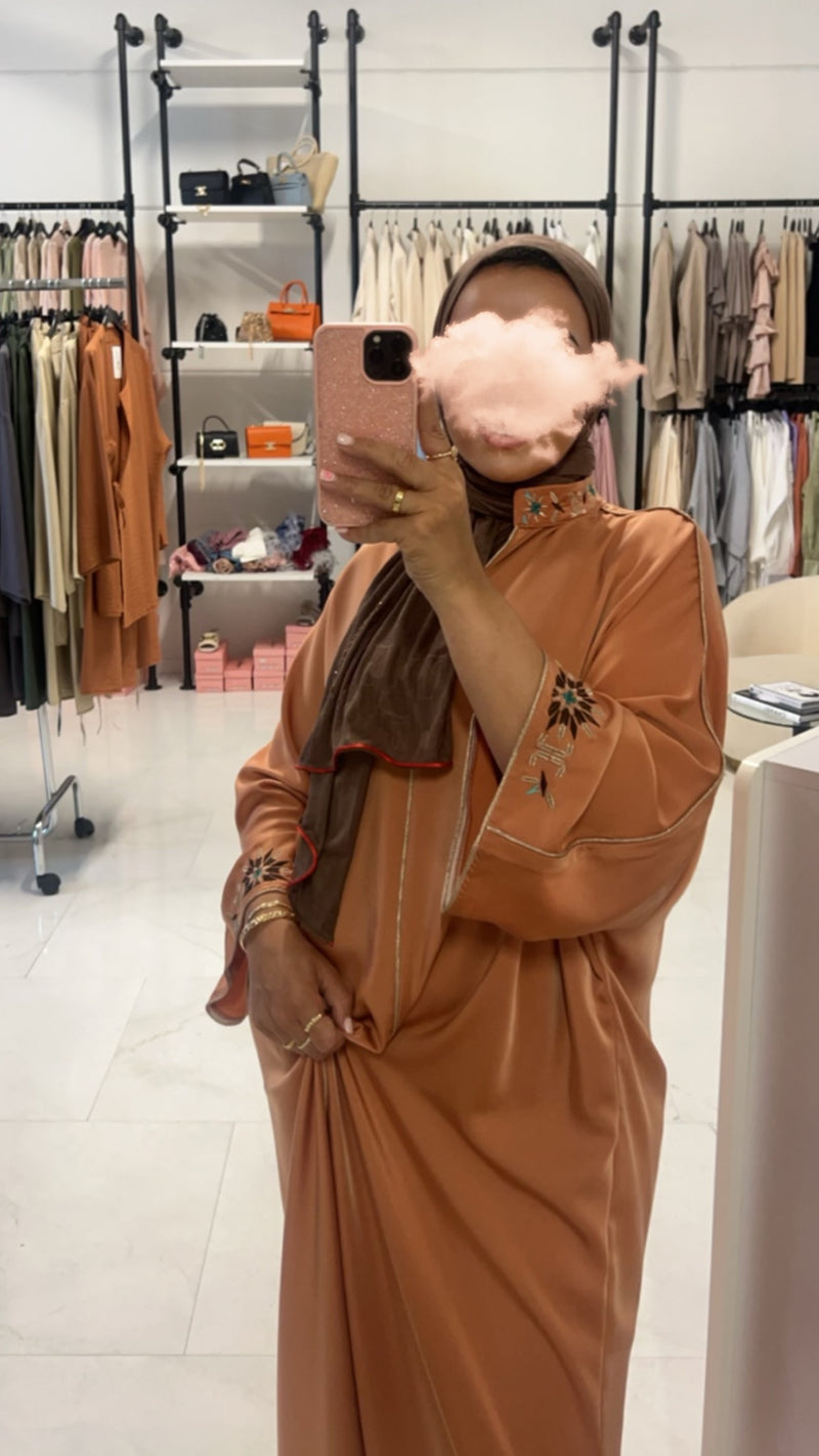 OVERSIZED ABAYA TERRACOTTA