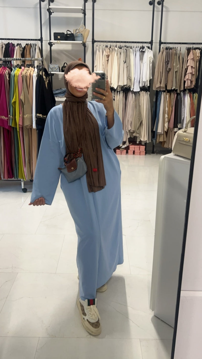 HANAE SWEATERDRESS SKY BLUE