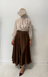 LARA SKIRT BROWN