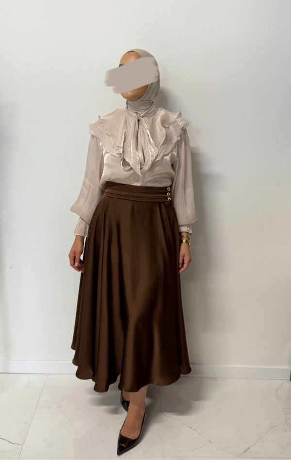 LARA SKIRT BROWN