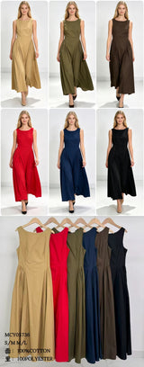 LEONA DRESS BROWN