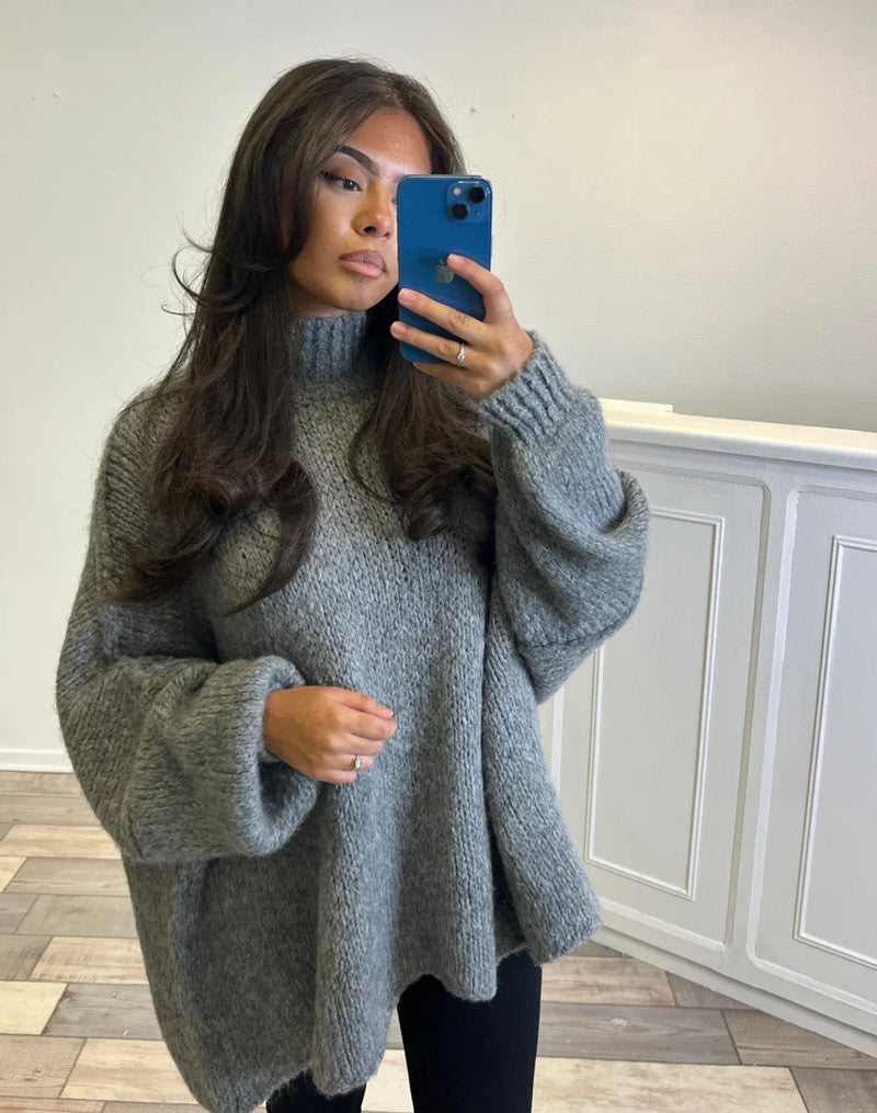 OVERSIZED ZARA SWEATER DARK GRAY