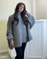 OVERSIZED ZARA SWEATER DARK GRAY