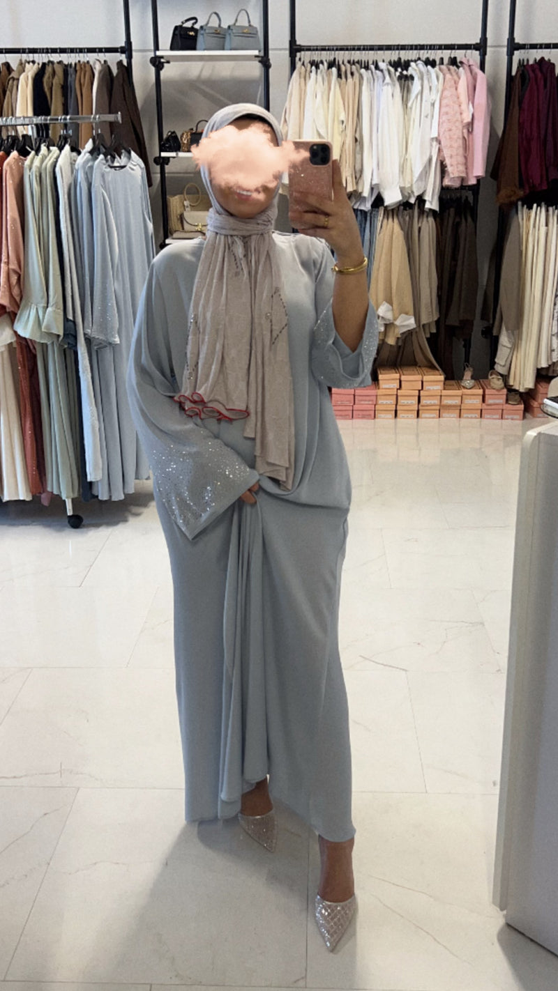 ABAYA LONA LIGHT BLUE (ED371)