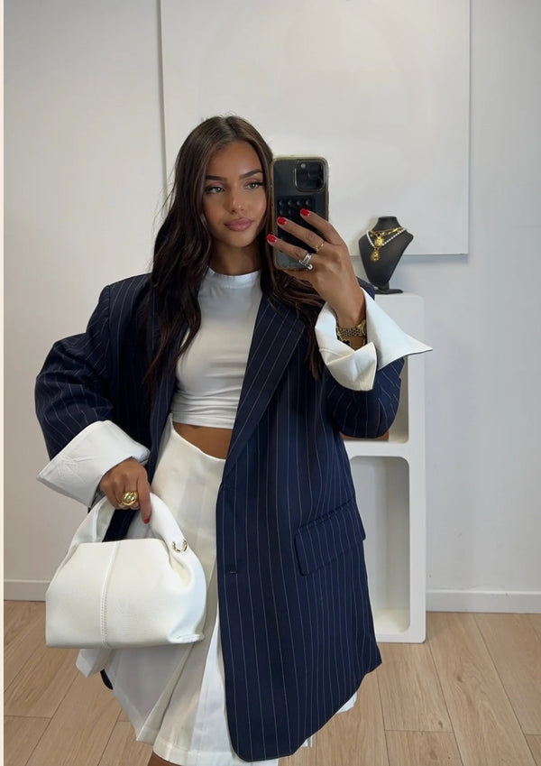 SALY EXTRA OVERSIZED BLAZER BLUE