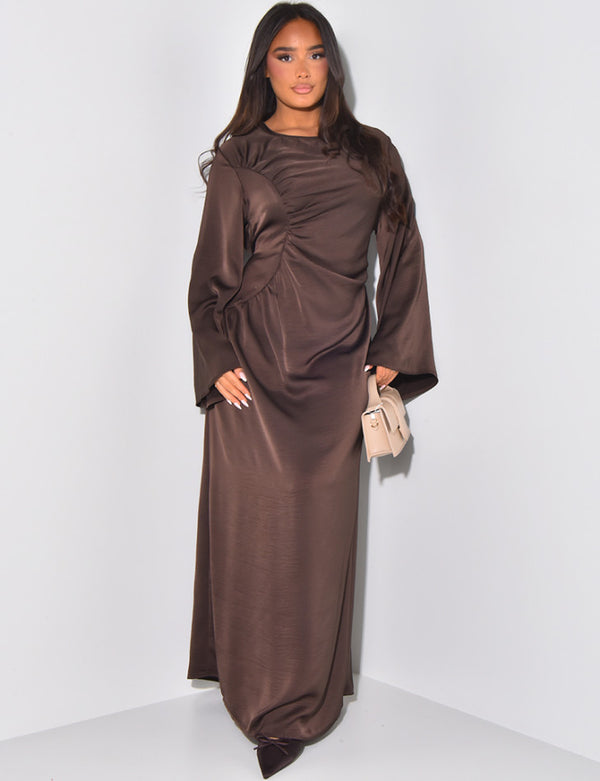 ZEIRA DRESS BROWN