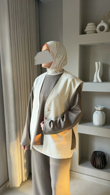 KALY GILET ECRU