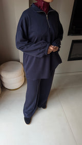 ESSENTIAL ZIP SET - NAVY BLUE