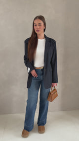 WIDE LEG JEANS LIGHT BLUE