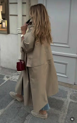 TRENCH CAPE CAMEL